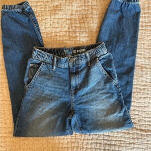 Boys GAP Blue Denim Joggers jeans 12